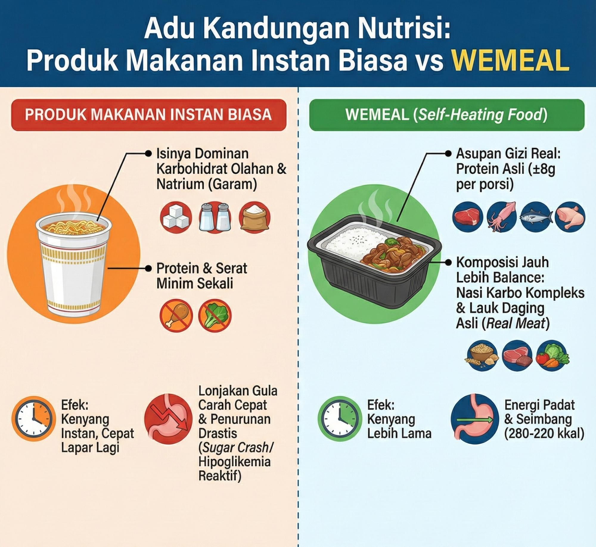 kandungan nutrisi mie instan vs wemeal